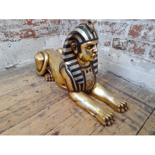 478 - Large Lightweight Egyptian Style Sphinx - 74cm long