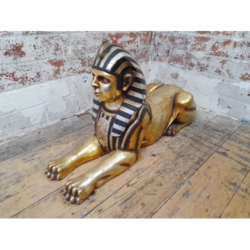 478 - Large Lightweight Egyptian Style Sphinx - 74cm long