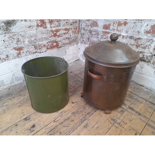 480 - Two Vintage Coal Bins