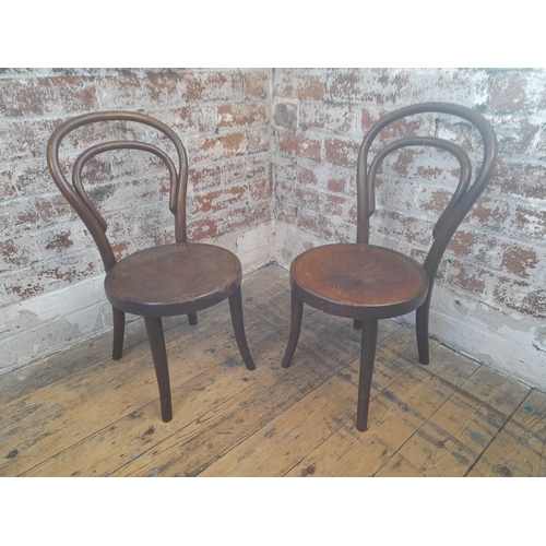 1019 - Pair of J & J Kohn Thonet Style Child's Bentwood Chairs...