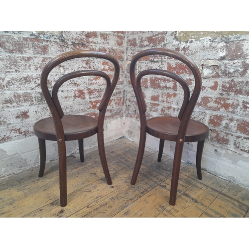 1019 - Pair of J & J Kohn Thonet Style Child's Bentwood Chairs...