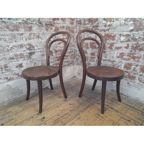 1019 - Pair of J & J Kohn Thonet Style Child's Bentwood Chairs...