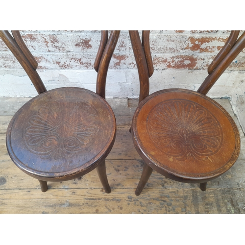 1019 - Pair of J & J Kohn Thonet Style Child's Bentwood Chairs...