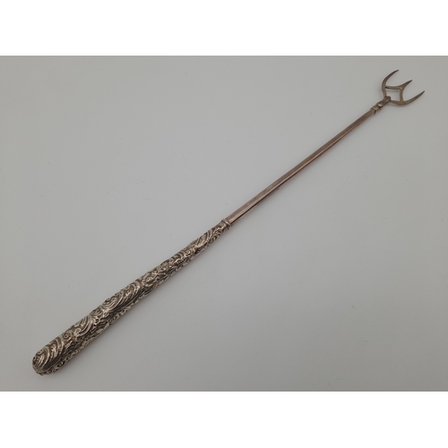 8 - Birmingham 1887 Sterling Silver Toasting Fork - George Unite & Sons...