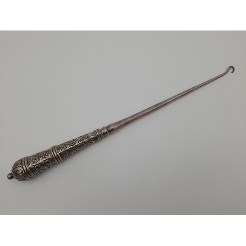 9 - Sheffield 1889 Sterling Silver Button Hook - William Hutton & Sons...