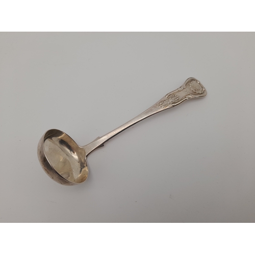 12 - Edinburgh 1861 Sterling Silver Ladle - Mackay & Chisholm, 37.4g...