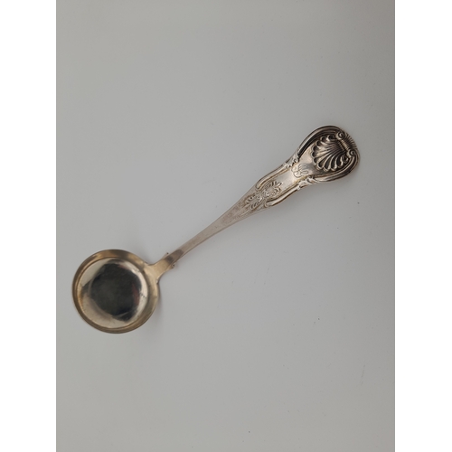 12 - Edinburgh 1861 Sterling Silver Ladle - Mackay & Chisholm, 37.4g...