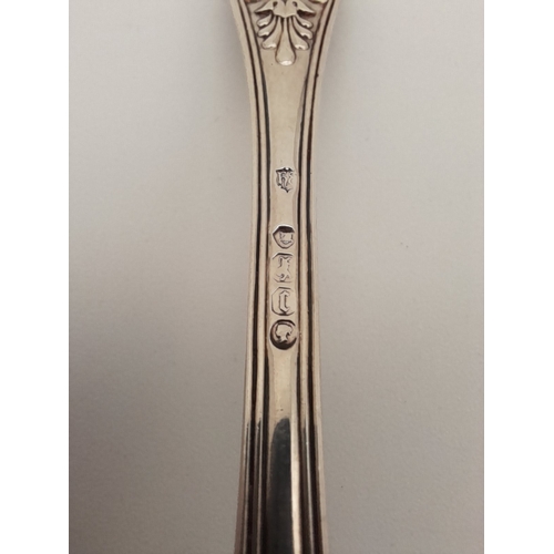 13 - London 1858 Sterling Silver Strainer Ladle - Emmanuel Brothers (Harry), 53.4g...