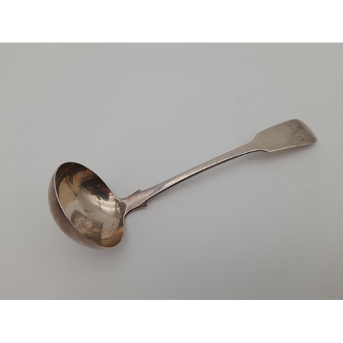 14 - Edinburgh 1831 Georgian Sterling Silver Ladle - Thomas A Finlayson, 31.8g...