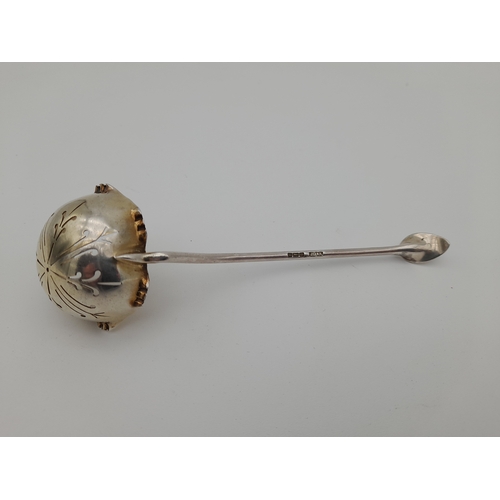 15 - Sheffield 1909 Sterling Silver Strainer Ladle - James Dixon & Sons, 23.9g...