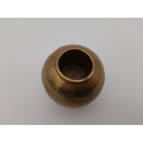 461 - Brass Bridge Marker/Match Holder - rotates to display suit, 7cm tall