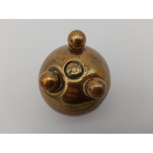 461 - Brass Bridge Marker/Match Holder - rotates to display suit, 7cm tall