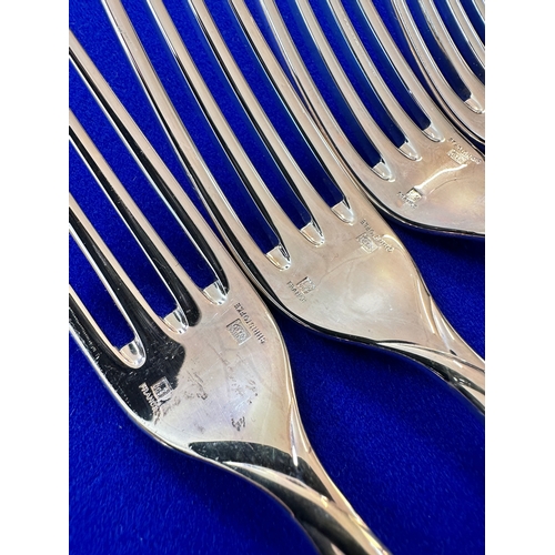 465 - Christofle Galea Dinner Fork x5