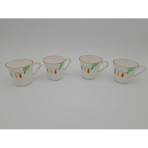 690 - Wellington China Longton Art Deco Coffee Set