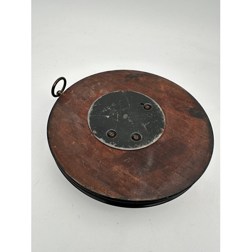 422 - Antique Holosteric Barometer, Ebonised Wooden Mount