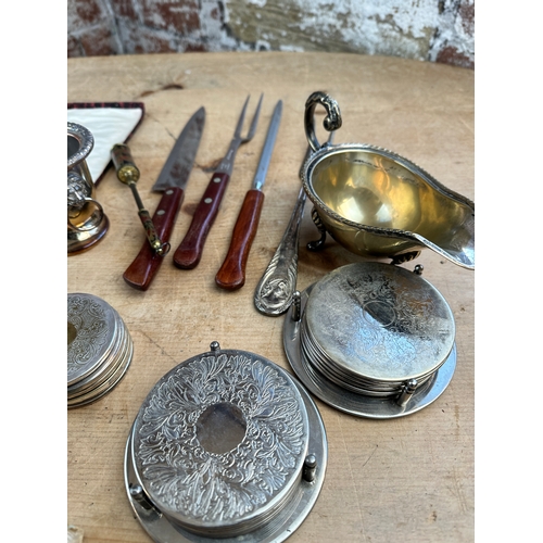 432 - Vintage Flatware & Silver Plated Items