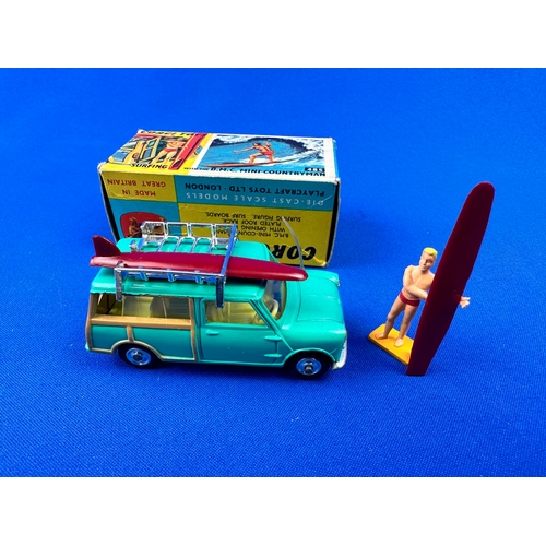 323 - Corgi B.M.C. Mini Countryman 485 with Surfboards & Surfer