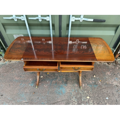 1007 - Extending Drop Leaf Console Table with Drawers