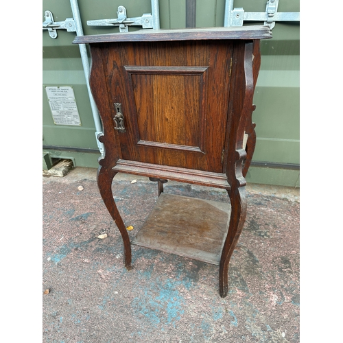 1009 - Vintage Cabinet with Lifting Lid and Locking Front Door - Possibly Gramophone Cabinet- 50 x 50 x 94c...