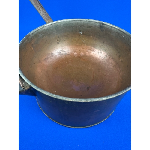 443 - Antique Copper Bain Marie or Chocolatiers Pan