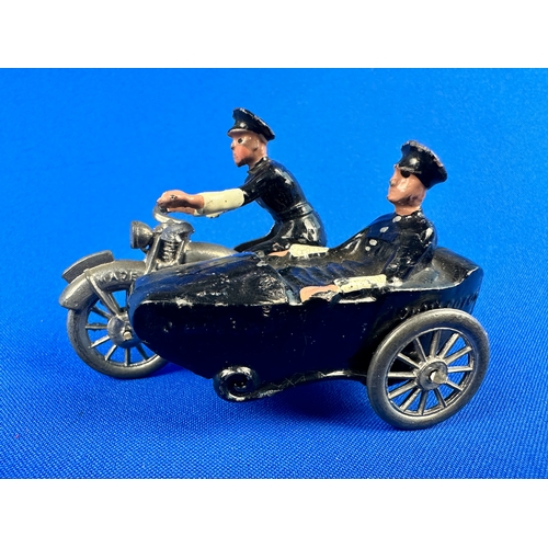 312 - Johillco Toys Police Motorcycle & Sidecar