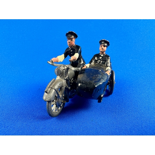 312 - Johillco Toys Police Motorcycle & Sidecar