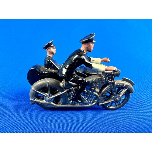 312 - Johillco Toys Police Motorcycle & Sidecar