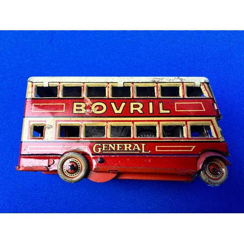 317 - Bovril Tinplate Clockwork Bus