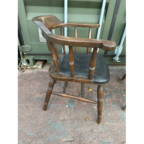 952 - Two Antique Captains Chairs