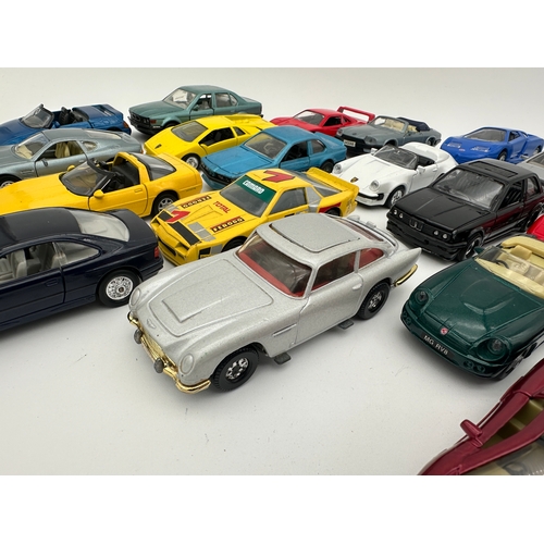 261 - Collection of Corgi, Matchbox, Maisto Diecast Cars etc. all around 1:36, 1:38 Scale