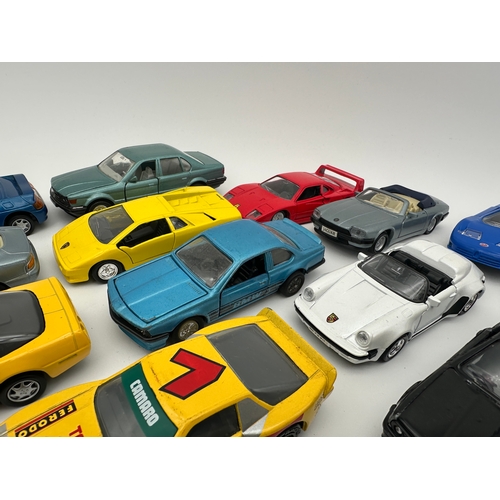 261 - Collection of Corgi, Matchbox, Maisto Diecast Cars etc. all around 1:36, 1:38 Scale