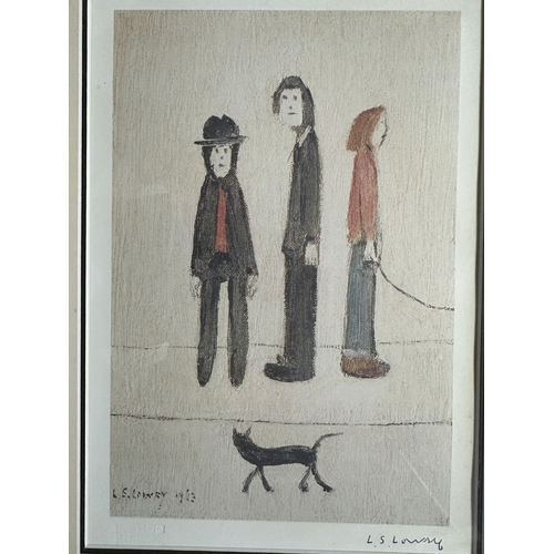 239 - Laurence Stephen Lowry (L. S. Lowry) RBA RA (1 November 1887 – 23 February 1976) - Three Men and a C... 