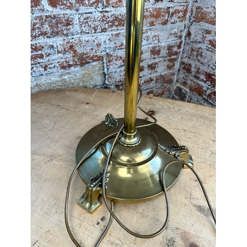 934 - Vintage Brass Telescopic Standard Lamp