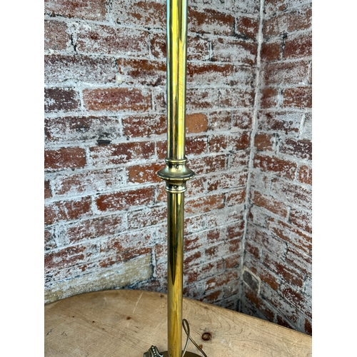 934 - Vintage Brass Telescopic Standard Lamp