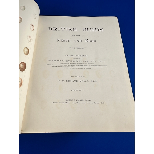 905 - Arthur Gardiner Butler: 'British Birds, with their Nests and Eggs.', illustrated F.W. Frohawk, Londo... 