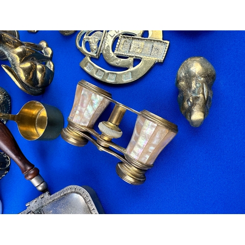 376 - Group of Collectables including Mother of Pearl Opera Glasses