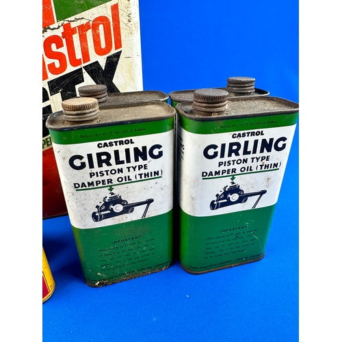 382 - Vintage Castrol & Other Motor Related Lubricant Tins & Cans