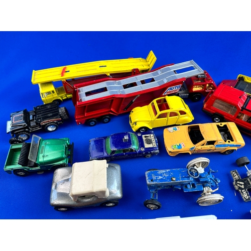 249 - Playworn Matchbox, Dinky, Corgi, Tonka & Other Diecast Cars & Vehicles