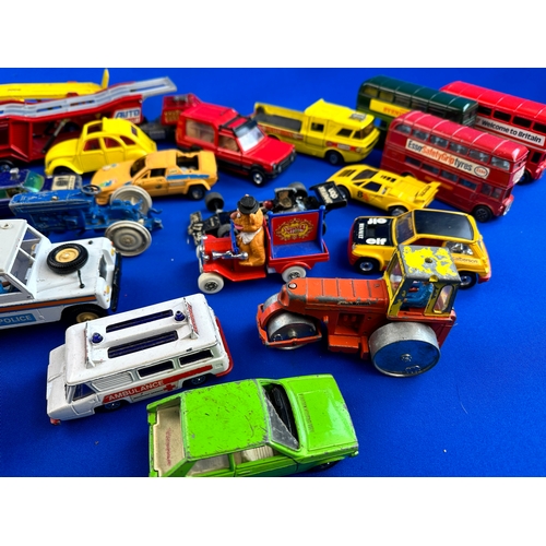 249 - Playworn Matchbox, Dinky, Corgi, Tonka & Other Diecast Cars & Vehicles