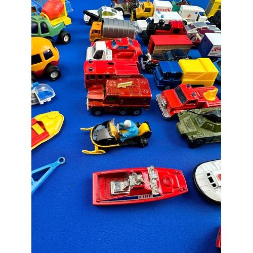 250 - Quantity of Playworn Diecast Car etc. including: Matchbox, Corgi, Hotwheels, Majorette etc.