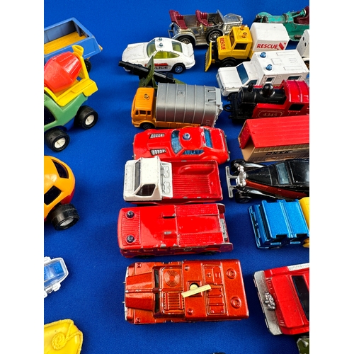 250 - Quantity of Playworn Diecast Car etc. including: Matchbox, Corgi, Hotwheels, Majorette etc.