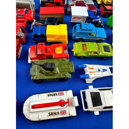 250 - Quantity of Playworn Diecast Car etc. including: Matchbox, Corgi, Hotwheels, Majorette etc.