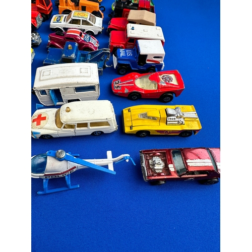 250 - Quantity of Playworn Diecast Car etc. including: Matchbox, Corgi, Hotwheels, Majorette etc.