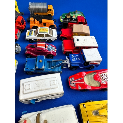 250 - Quantity of Playworn Diecast Car etc. including: Matchbox, Corgi, Hotwheels, Majorette etc.