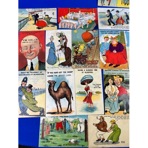 334 - Group of Antique Humorous Postcards - All Posted