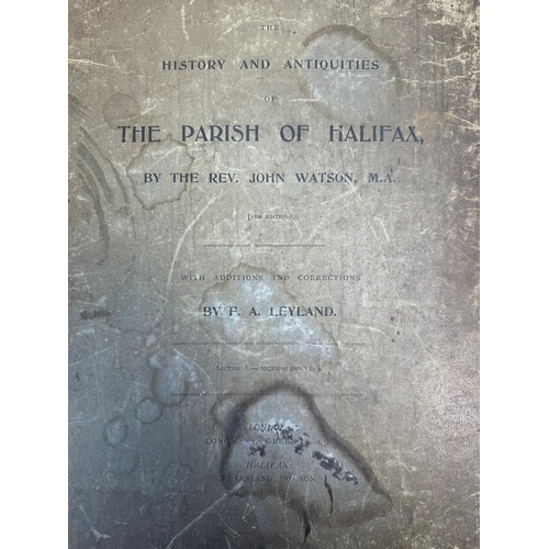 415 - Local Interest Items - The History and Antiquities of The Parish of Halifax Book, Halifax Plates and... 