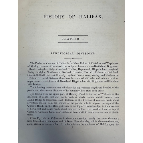 415 - Local Interest Items - The History and Antiquities of The Parish of Halifax Book, Halifax Plates and... 