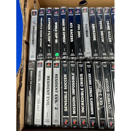 35 - Approximately 54 Playstation 1, PS1 Games