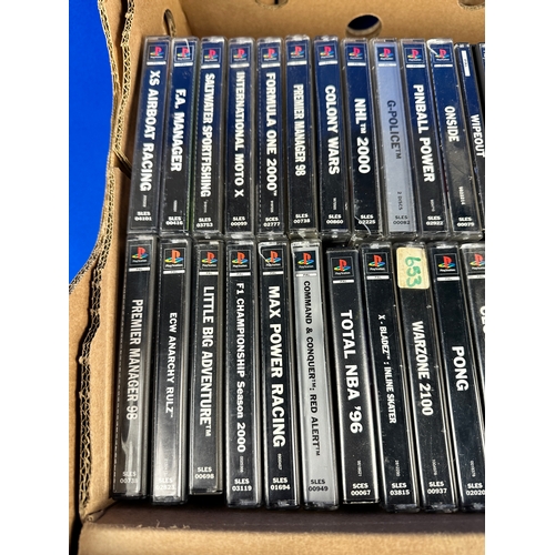 38 - Approximately 54 Playstation 1, PS1 Games