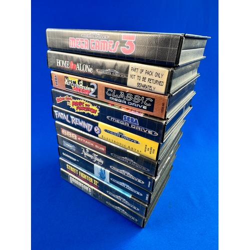 80 - 10 Boxed Sega Mega Drive Games including: Mega Games 3